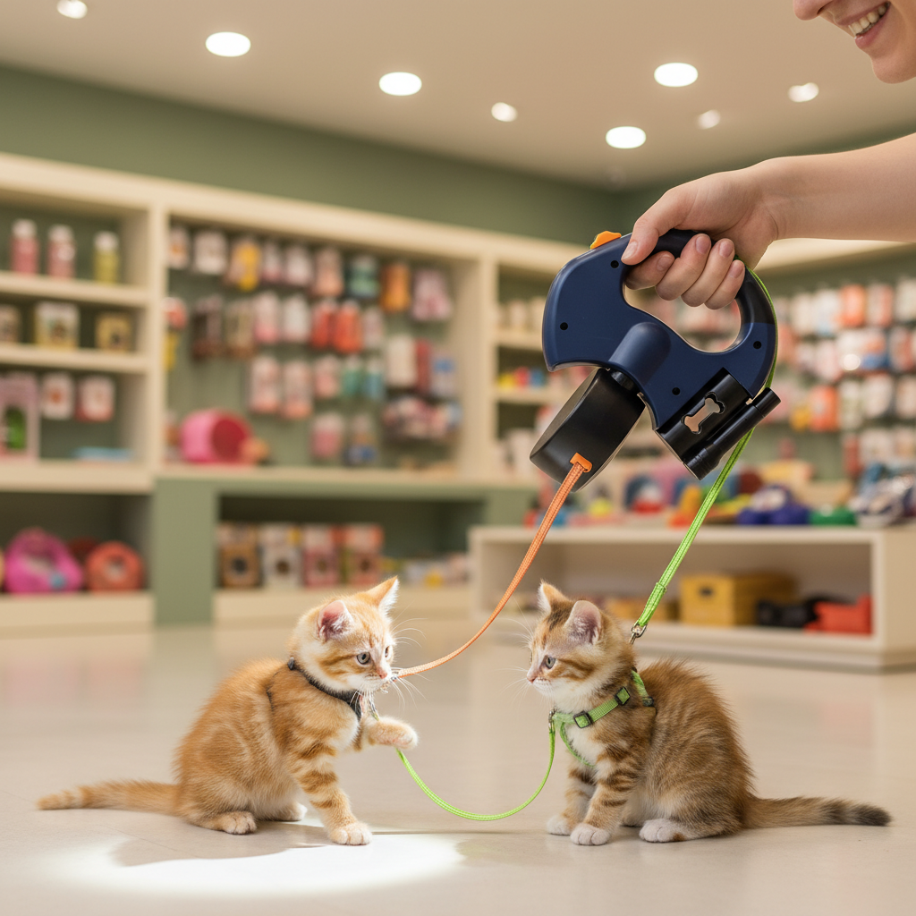 Auto Retractable Double-Ended Dog Leash 3M with LED Flashlight Waste Bag Box Roulette 360 Degree Dual Traction Rope Pet Supplies