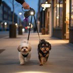 Auto Retractable Double-Ended Dog Leash 3M with LED Flashlight Waste Bag Box Roulette 360 Degree Dual Traction Rope Pet Supplies